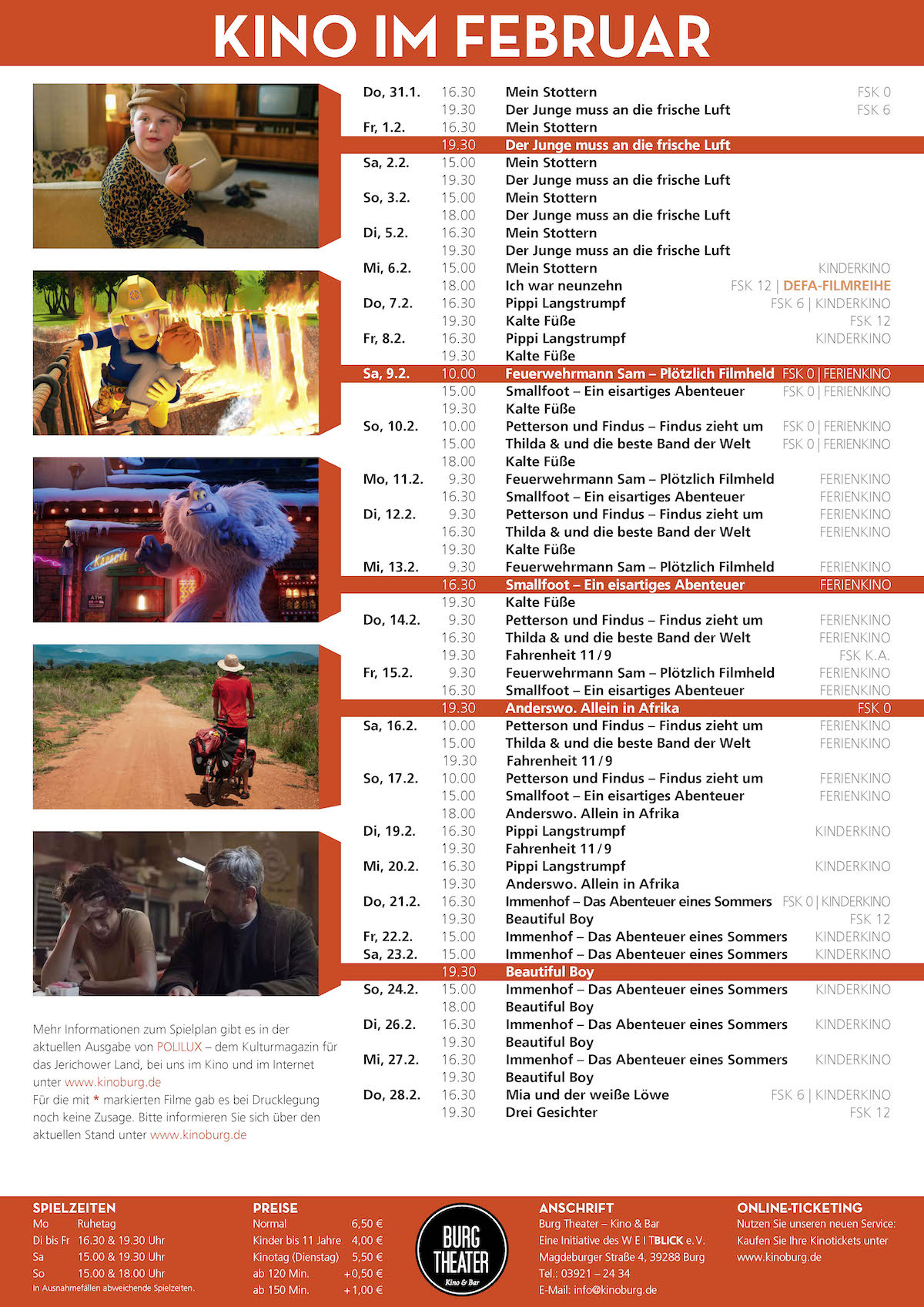 Kino & Programm Burg Theater Kino & Bar